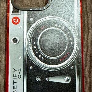 Casetify Retro Camera Phone Case - Black, Silver, Red